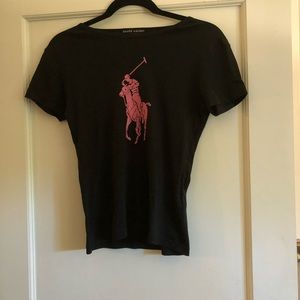 Ralph Lauren Black Label Pink Pony T-shirt